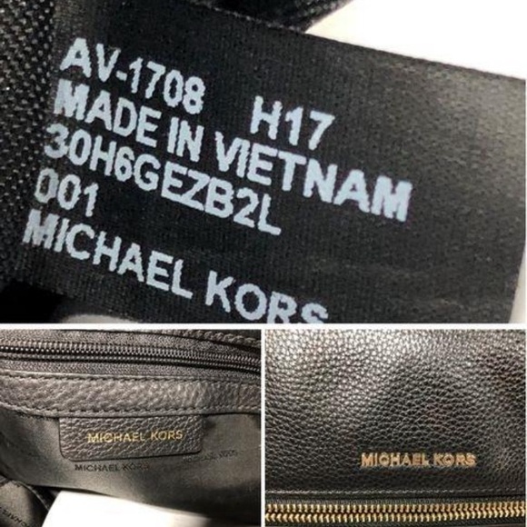 Michael Kors Unisex Medium Rhea
Black Pebbled Leather Slim Backpack w/COA - Picture 7 of 7